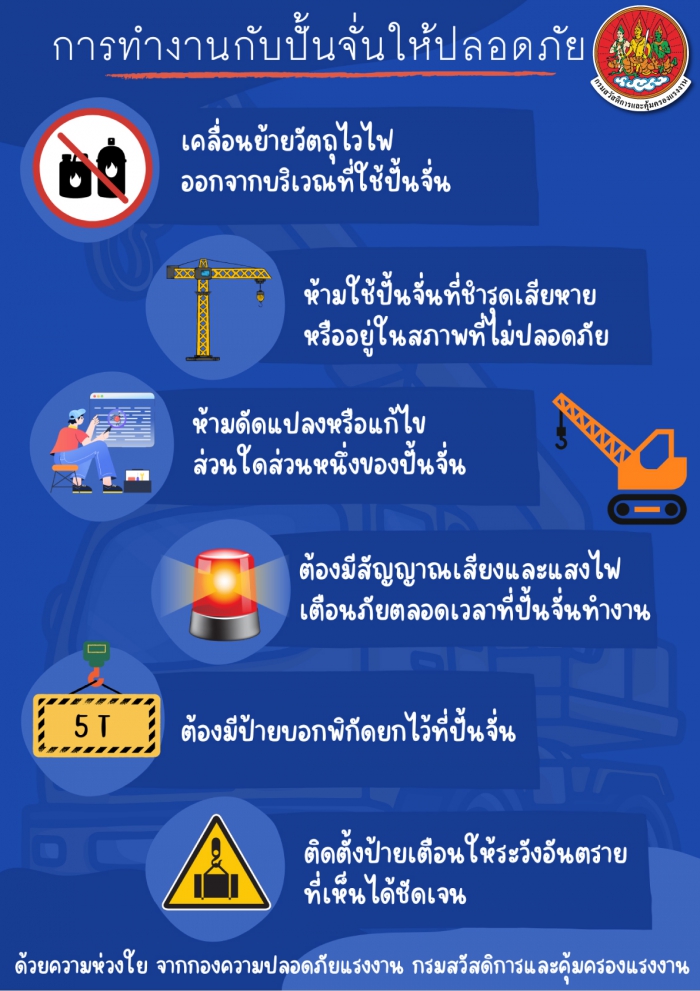 การทำงานกับปั่นจั่นให้ปลอดภัย