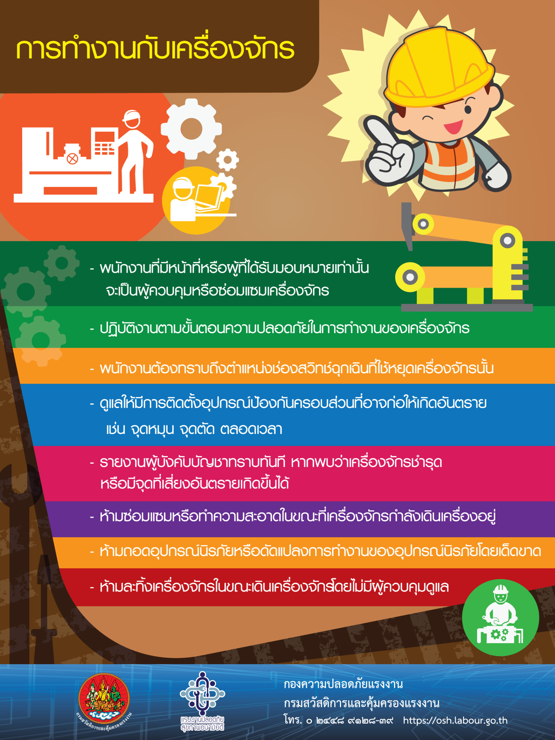 การทำงานกับเครื่องจักร